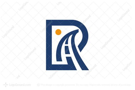 Letter R Road Logo