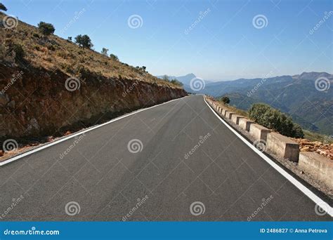 Road Between Mountains Stock Image Image Of Fresh Road 2486827
