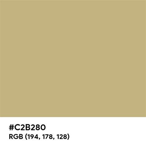 Sand Color Hex Code Is C2b280