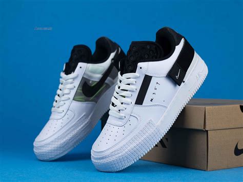 Nike Air Force 1 Type N354 At7859 101 Whitevolt Black White Sneakers