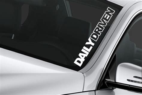 Daily Driven Sticker Jdm Huge 25 Stance Lowered Car Truck Funny Window