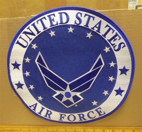 Large United States Air Force Embroidered Back Patch United States
