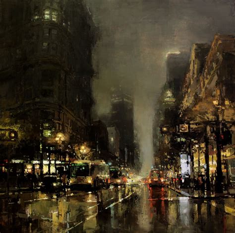 The Beautiful City Paintings Of Jeremy Mann City Painting Cityscape