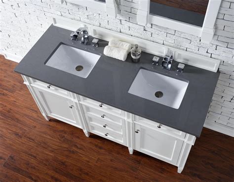 Many styles of vanities and sinks are available to choose from, … James Martin Brittany Collection 60" Double Vanity Cottage ...