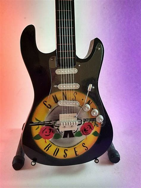 Miniature Dollhouse Collection Replica Guitar Electric Guns N Roses Bob