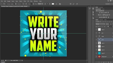 Free Youtube Avatar Template Photoshop Template Youtube