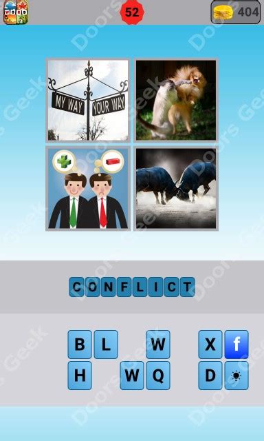 The New 4 Pic 1 Word Level 52 Answer ~ Doors Geek