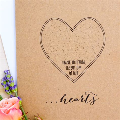 Thank You From The Bottom Of My Heart Card By Delightful Note