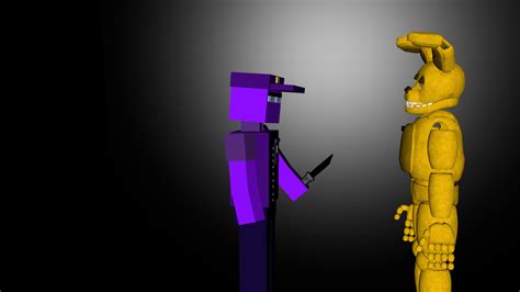 C4d Purple Guy And Springbonnie By Witheredfoxyart On Deviantart