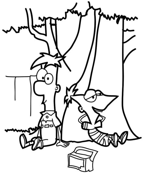 30+ Desenhos de Phineas e Ferb para colorir - Pop Lembrancinhas