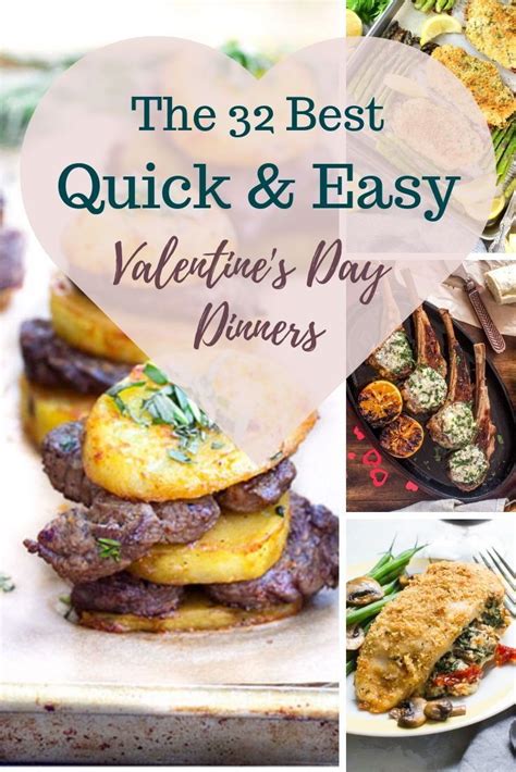 Here are 20 quick and healthy dinner recipes you can enjoy all without breaking a. The 32 Best Valentine's Day Dinner Ideas for Busy People ...