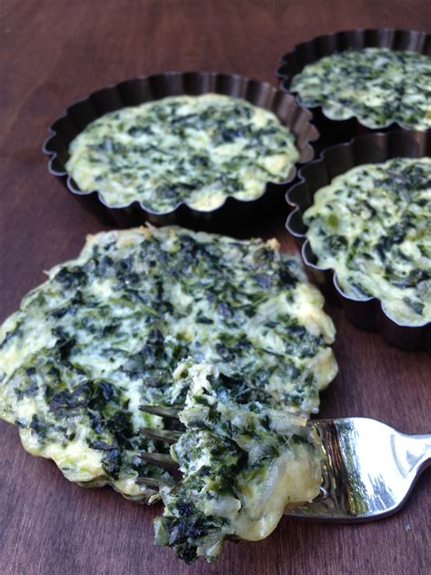 Mini Spinach Crustless Quiches Well Dined
