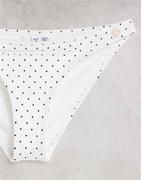 Superdry Cassie Polka Dot Bikini Set In White Asos