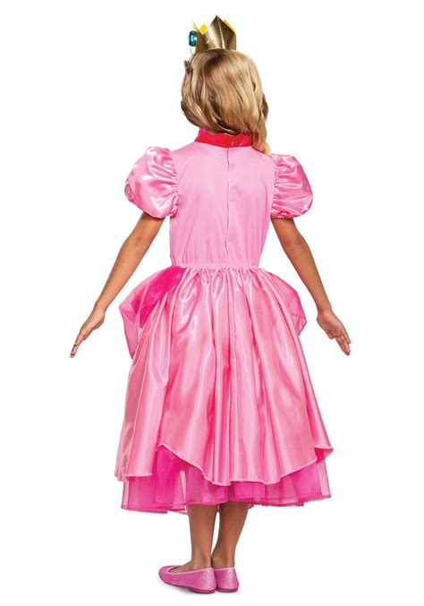 Super Mario Deluxe Princess Peach Girls Costume