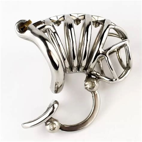 unique design male chastity device stainless steel chastity cage bdsm sex toys for men chastity