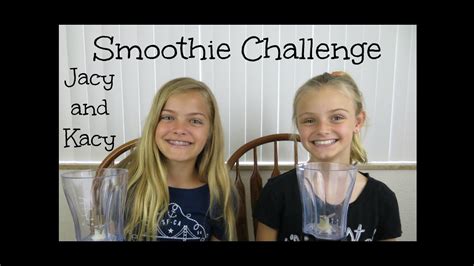 Smoothie Challenge ~ Jacy And Kacy Youtube