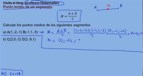 Punto Medio De Un Segmento Youtube