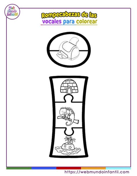 Rompecabezas De Las Vocales Para Imprimir A Color PDF Vlr Eng Br