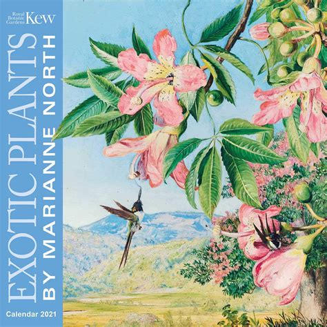 Kew Gardens Exotic Plants By Marianne North Wall Calendar 2021 Art