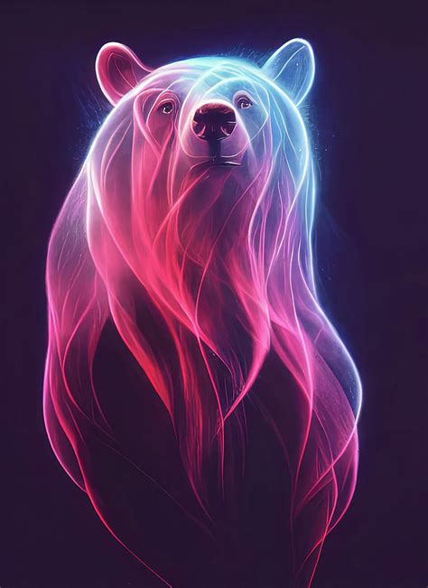 Spectral Spirit Bear Digital Art By Jon Irwin Fine Art America