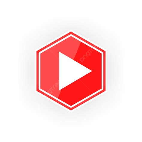 Hexagonal Youtube Logo Template Download On Pngtree
