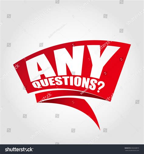 Any Questions Labels Banners Royalty Free Stock Vector 690268873