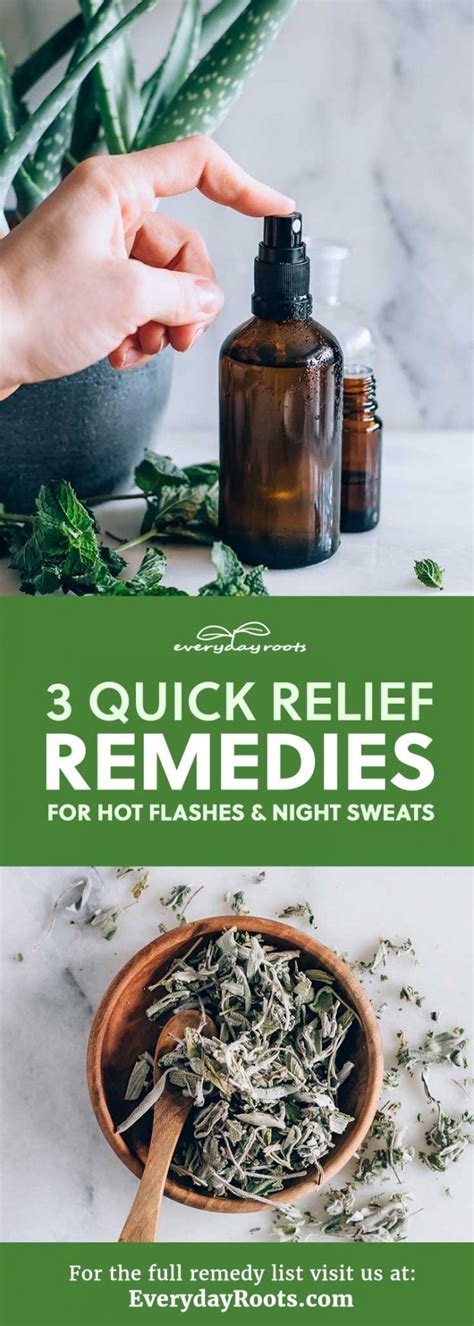3 Quick Relief Remedies For Hot Flashes And Night Sweats