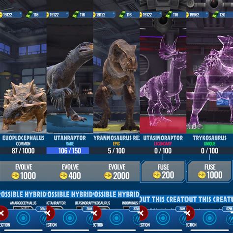 Jurassic World Alive Dinosaurs Ratings And Tiers 19 Pokemon Group