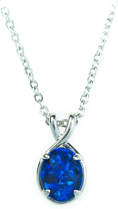 Genuine Opal Necklace X Mm Authentic Natural Australian Triplet Opal