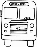 Bus Coloring Printable sketch template