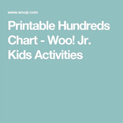 Printable Hundreds Chart Woo Jr Kids Activities Bubble Letters