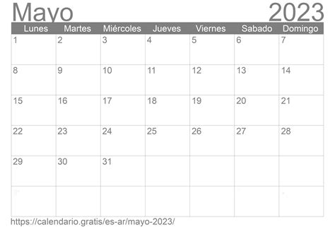 Calendario Mayo 2023 Para Imprimir Argentina Football Imagesee