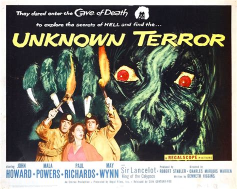 Unknown Terror Film Horror Movie Poster Classic Horror Movies