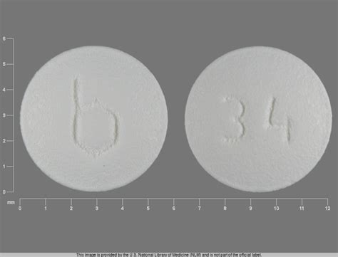 B 34 Pill Images White Round