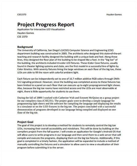 Maybe you would like to learn more about one of these? 26+ Project Report Formats - Word, PDF, Docs | Free ...