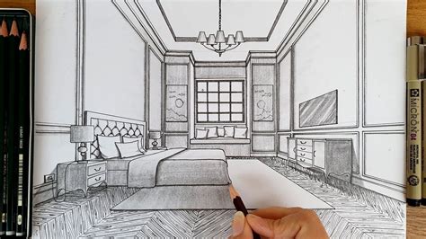 How To Draw Perspective Bedroom Axis Decoration Ideas
