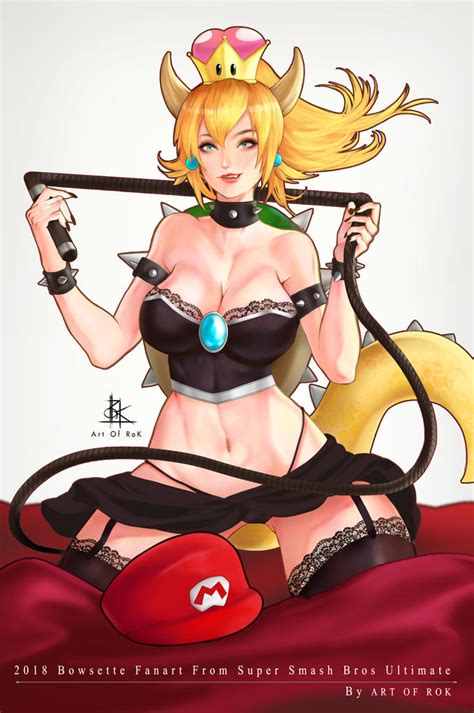 fanart bowsette from super smash bros ultimate by art of rok bowsette know your meme