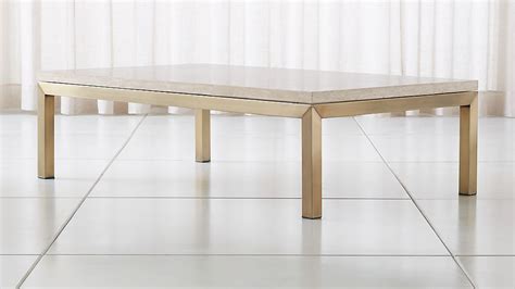 Carve travertine small cocktail table. Parsons Travertine Top/ Brass Base 60x36 Large Rectangular ...