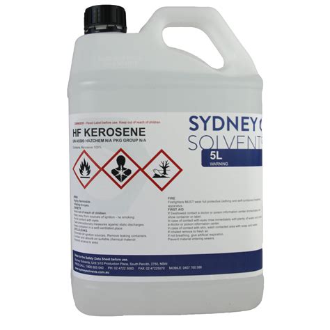 Kerosene 5 Litre | Heating Fuel | Sydney Solvents