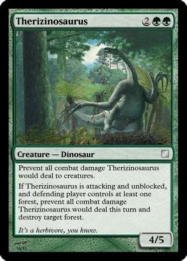 Therizinosaurus Magic Card By Pignorton On Deviantart