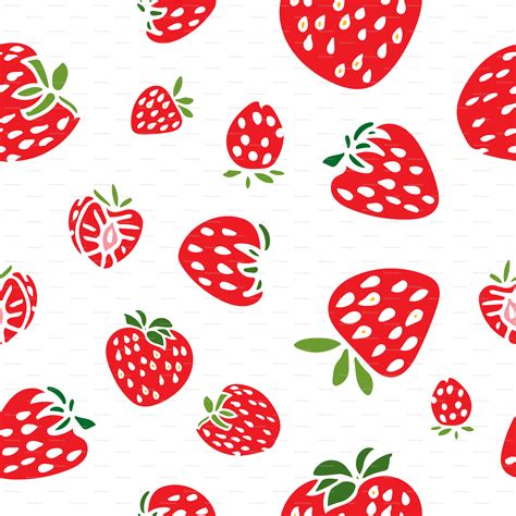 Transparent Strawberry Pattern Clipart Large Size Png Image Pikpng