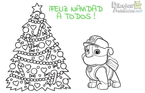 colorear-patrulla-canina-navidad-rubel