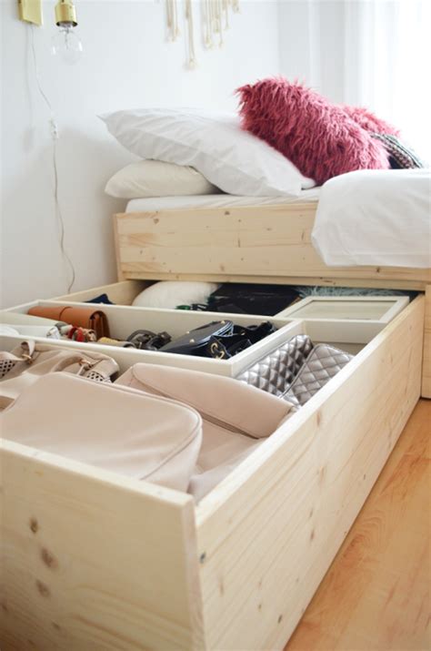 creative diy bedroom storage ideas  small space trendecors