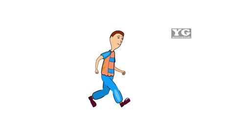 Animasi Orang Berjalan - Animasi Kartun Lucu - YouTube