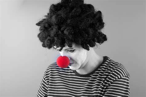 Mime With Red Nose Free Stock Photo Public Domain Pictures