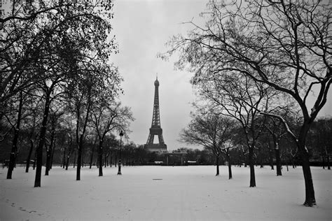 Eiffel Tower In The Snow Paris France Thomas Leplus Flickr