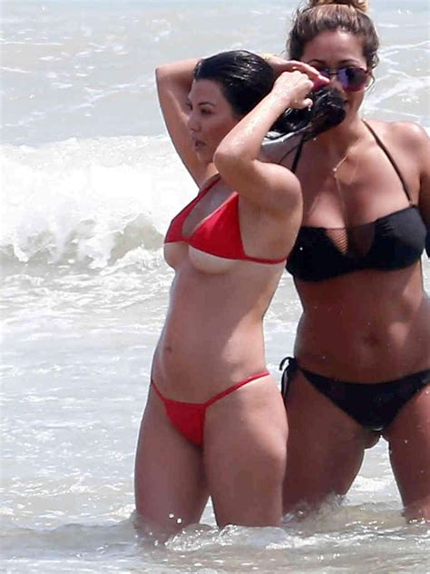 Kourtney Kardashian In Bikini On The Beach In Tulum 0424