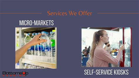 Services We Offer Micro Market And Self Service Kiosks Bottoms Up
