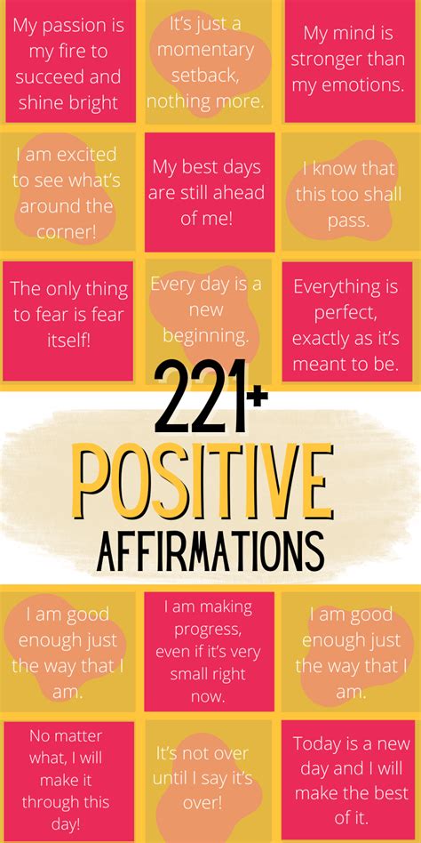 221 positive affirmations for women [short uplifting daily affirmations]