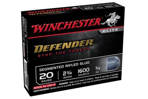 Winchester Releases 20 Gauge Slug For Defender Ammo Line The Firearm Blog